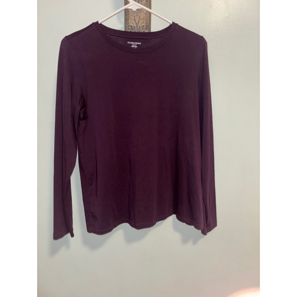 Eileen Fisher Set of 2 Organic Pima Cotton Jersey LongSleeve Petit Medium Casual
